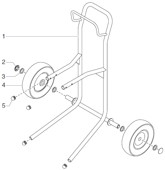 EPX2155 Upright Cart Assembly (P/N 0551110)
